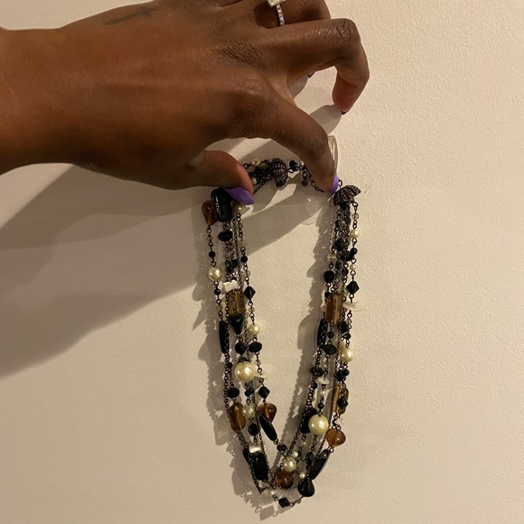 Lia Sophia ‘Vixen’ Multi Strand Beaded Necklace - Picture 5 of 12